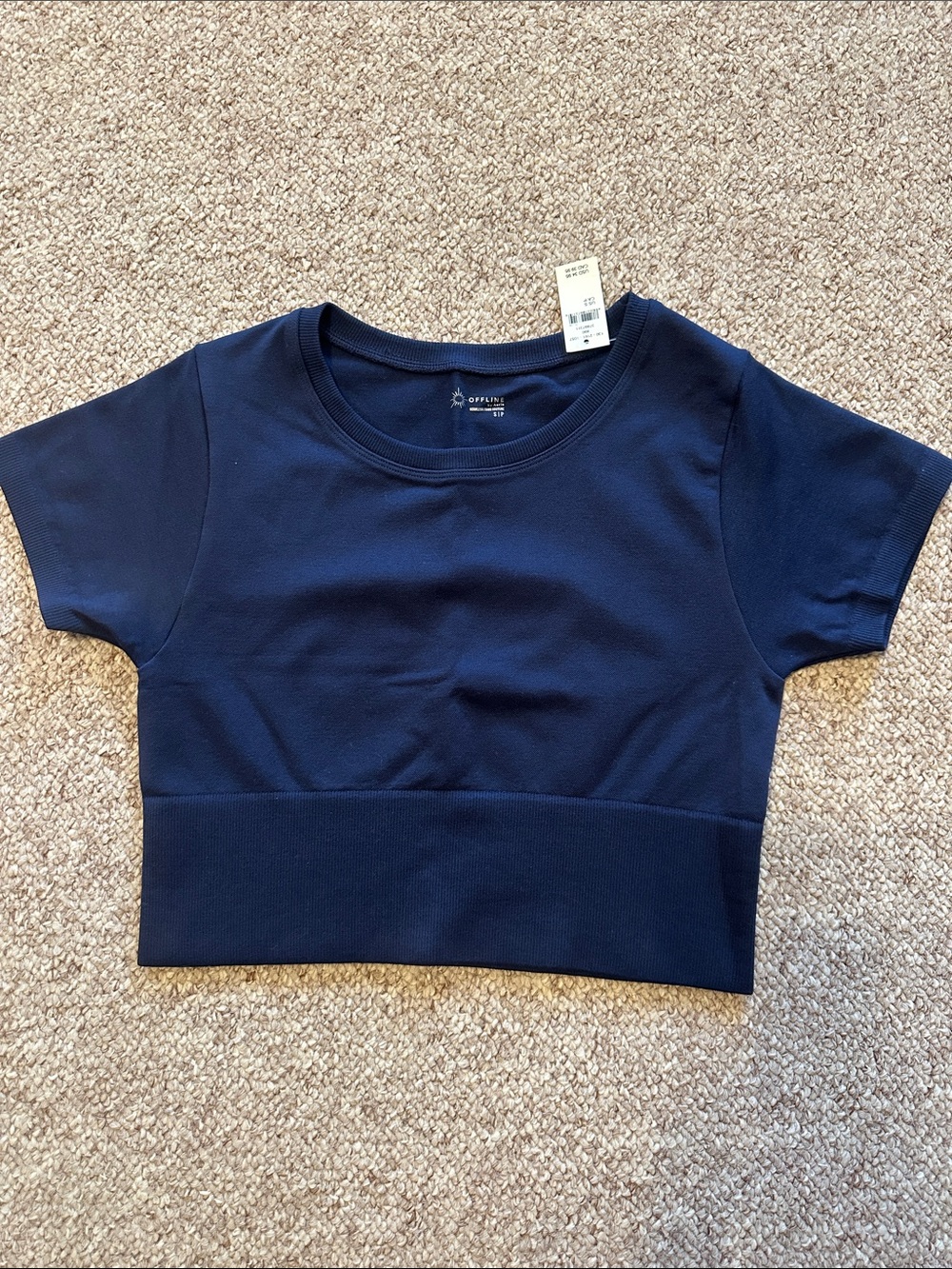 OFFLINE By Aerie Sidewalk Seamless Cropped T-Shirt